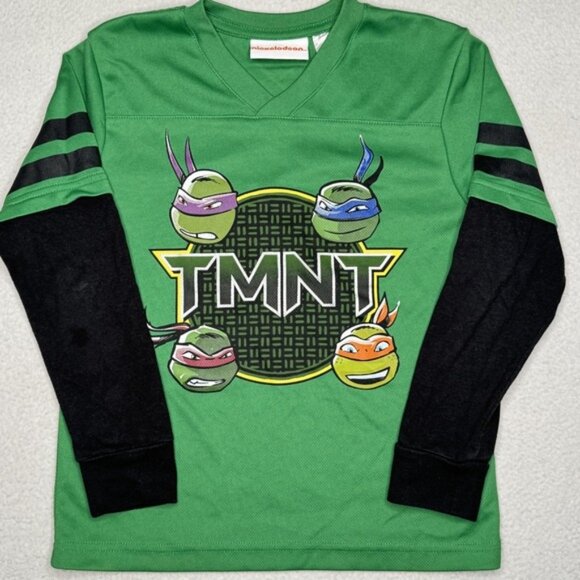 Teenage Mutant Ninja Turtles TMNT Shirt Youth 7 Layered Long Sleeve Turtle Power - Picture 1 of 8